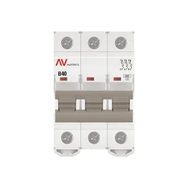 Выключатель автоматический AV-6 3P 40A (B) 6kA AVERES