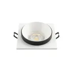 Светильник встраиваемый IP20 50 Вт GU10 черн. алюм. DENKIRS DK2402-BK