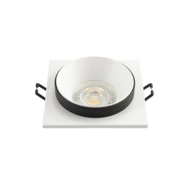 Светильник встраиваемый IP20 50 Вт GU10 черн. алюм. DENKIRS DK2402-BK