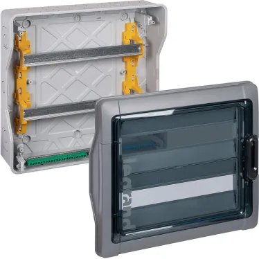 Щит, IP65, 2х18 модулей с шинами N+Pe