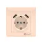 Валенсия розетка 1-местная с/з 16А кремовая с защ. штор. с 2 USB 2,1А