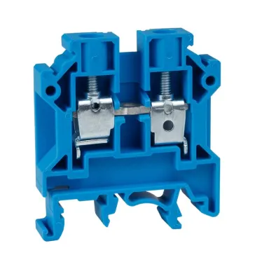 Клемма проходная 6 кв.мм винтовая OptiClip CTS-6-I-BU-41A-(0,5-6)-синий