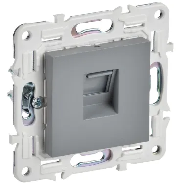 SKANDY Розетка компьютерная RJ45 кат.5E SK-K01Gr серый IEK