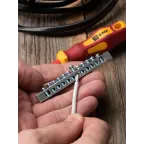 Шина PEN ноль-земля (6x9мм) 12 отв. цинк крепеж покраям