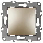 Выключатель, 10АХ-250В, б.л., Эра12, шампань,12-1001-04