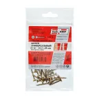 Шуруп универсальный 3,5х25 потайная головка, остроконечный, желтопассивированный (23шт) - пакет