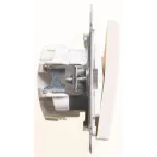 W59 Выключатель двухклавишный, с механич. блокировкой для жалюзи,механизм,слоновая кость