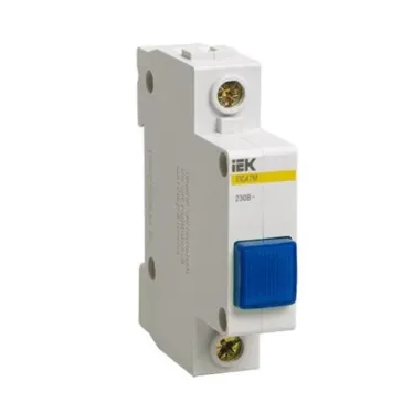 Лампа сигнальная DIN 1P синяя матрица ЛС-47М