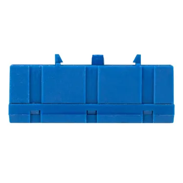 Шина 0 N (6х9мм) 10 отверстий латунь синий изолированный корпус на DIN-рейку PROxima