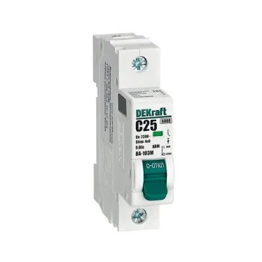 Выключатель автоматический без теплозащиты 1P 25А х-ка C 6кА ВА-103M