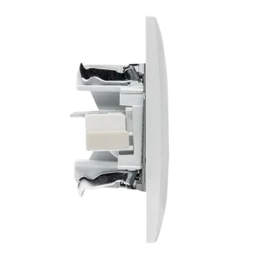 Валенсия розетка компьютерная RJ-45 2-местная белая