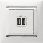 VALENA Рамка 1 пост жемчужная