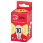 Лампа светодиодная LED 10 Вт 800Лм 2700К шар теплый E27 220-240В LED P45-10W-827-E27 Red Line