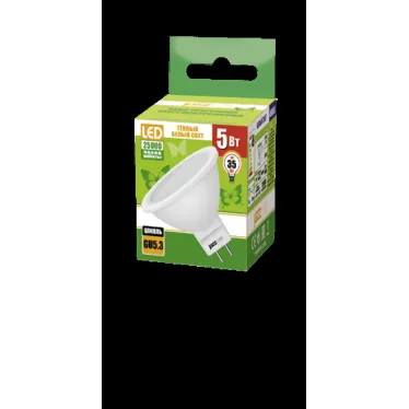 Лампа светодиодная LED 5Вт GU5.3 400Лм белый 230V/50Hz ECO
