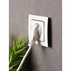 Стокгольм Механизм Розетки 1-местной б/з 10 А белый с защ. штор.