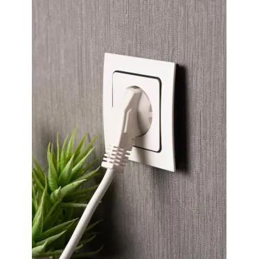 Стокгольм Механизм Розетки 1-местной б/з 10 А белый с защ. штор.