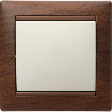 Выключатель одноклавишный, в рамку, слоновая кость