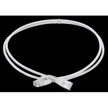 Патч-корд категории 5E UTP LSZH 1.5м slim колпачок с язычком белый