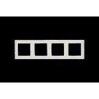 15 Рамка на 4 поста слоновая кость