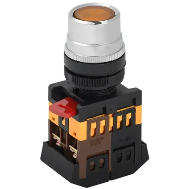 Кнопка ABLF-22 желтая неон 1з+1р