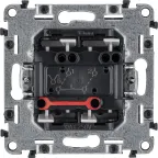 Valena LIFE Выключатель двухклавишный 10А 250В с лицевой панелью Безвинтовые зажимы Алюминий