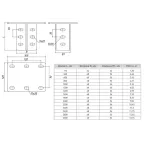 Кронштейн потолочный двойной 1400мм (2мм) HDZ