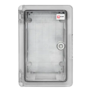 Бокс пластиковый с монтажной платой прозр. дверь 300х200х130 мм IP65 PROxima