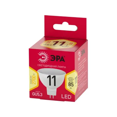 Лампочка светодиодная RED LINE LED MR16-11W-827-GU5.3 R GU5.3 11 Вт софит теплый