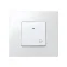 Кнопка клавишная звонок с подсветкой 10А 250В, S27 белый