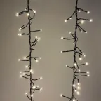 Гирлянда LED Нить Мишура 3,9 м зеленый провод, теплый свет, 220V ENIN - GW