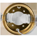 Светильник встраиваемый под лампу GX53 PGX53 10639.23 золото матовое