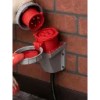 Розетка стационарная наружная 1252 3Р+РЕ+N 32А 380В IP67 PROxima