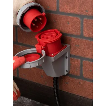 Розетка стационарная наружная 1252 3Р+РЕ+N 32А 380В IP67 PROxima