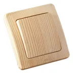 Выключатель одноклавишный скрытый сосна 10А