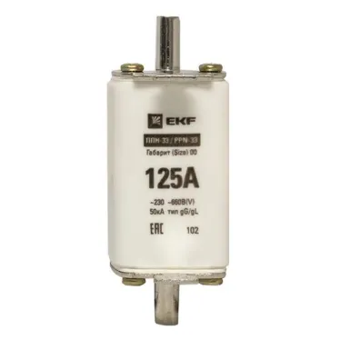 Вставка плавкая ППН-33 160/125А габарит 00