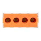 Клемма СМК 773-174 (с пастой) 4 отверстия 2.5-6.0мм2 (уп.50шт.) PROxima