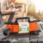 Удлинитель силовой на рамке без заземления 1 розетка 20м ПВС 2x0.75мм2 UFx-1-2x0.75-20m ЭРА