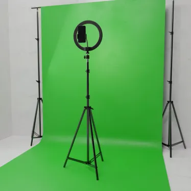 Тренога напольная для установки кольцевого светильника черный Ring