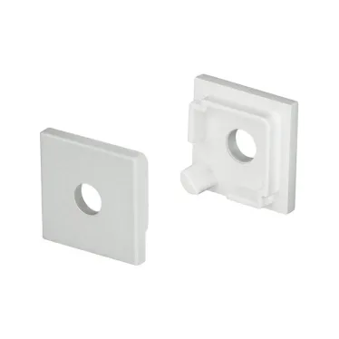 Заглушка SL-KANT-H16 SQUARE с отверстием (ARL, Пластик)