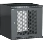 Шкаф LINEA WE 6U 600х600мм дверь перфорированная черный