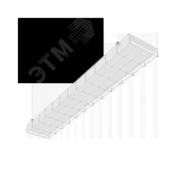 Светильник светодиодный S170 2.0 спорт/ обр.учр накл. 1200*212*70 IP40 60 ВТ 4000К с призм. рас. с защ.реш | V1-E0-00066-01PR0-4006040 | VARTON