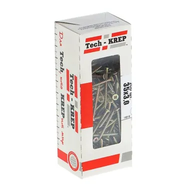 Шуруп универсальный 3.0х35 потайная головка, остроконечный, желтопассивированный (200шт) - коробка