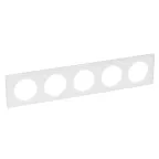 Рамка, пятипостовая, белый глянец