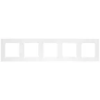 Рамка 5 постов, белый