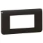 Рамка Mosaic 4 модуля, горизонтальная, антрацит