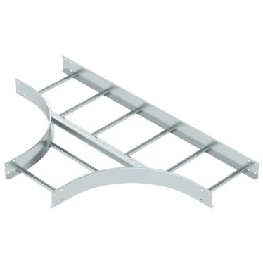 Т-образная секция лестничного лотка 110х400 мм R-500 мм. Тип: