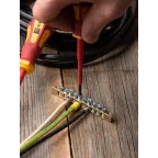 Шина PEN ноль-земля 6х9мм 10 отверстий латунь крепеж по краям PROxima