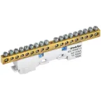 TEKFOR Шина N ноль неизолированная на универсальном держателе 6х9-18-С IEK