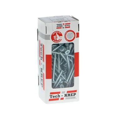 Шуруп универсальный 5х60 потайная головка, остроконечный, оцинкованный (100шт) - коробка