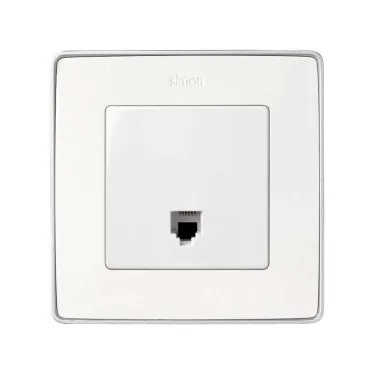 Розетка телефонная RJ-12, S82,82N, 88, механизм, белый